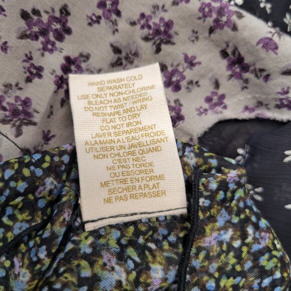 Free People Halter Boho Top Womens S Black Lucy Loves Charlie Black Embellished - Picture 11 of 13